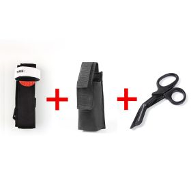 Spinning One-handed Tourniquet Arterial Emergency Tourniquet Outdoor Emergency (Specification: Black)