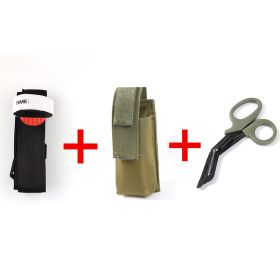 Spinning One-handed Tourniquet Arterial Emergency Tourniquet Outdoor Emergency (Specification: Green)