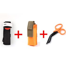 Spinning One-handed Tourniquet Arterial Emergency Tourniquet Outdoor Emergency (Specification: Orange)