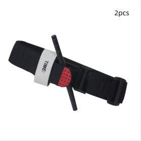 Outdoor Aid Combat Application Quick Release Buckle Medical Tourniquet Strap (Specification: Black 2pcs)