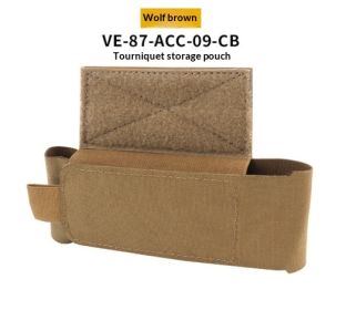 Velcro Tourniquet And Scissors Storage Pouch (Specification: Brown)