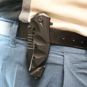 Military Grade 9" Tactical Rescue Knife (Model: US Flag)