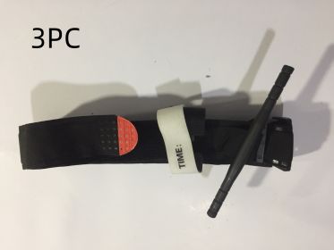 Outdoor Aid Combat Application Quick Release Buckle Medical Tourniquet Strap (Specification: Black 3pcs)