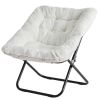 Comfy Chair for Adults, Soft Faux Fur Folding Lounge,Large Size Foldable