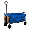 680LBS Heavy Duty Folding Wagon Cart, All-Terrain Collapsible Utility Wagon with Extra Large Capacity, Compact Foldable Pull Cart for Camping