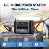 FF Flashfish 1200W Portable Power Station, 768Wh LiFePO4 High-capacity Solar Generator, Power Battery Backup With 4*AC Outputs And 6*USB Outputs