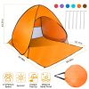 Pop Up Beach Tent Sun Shade Shelter Anti-UV Automatic Waterproof Tent Canopy for 2/3 Man w/ Net Window Storage Bag for Outdoor Beach Camping Fishing U