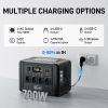 FF Flashfish 1200W Portable Power Station, 768Wh LiFePO4 High-capacity Solar Generator, Power Battery Backup With 4*AC Outputs And 6*USB Outputs