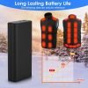 10000/20000mAh 5V 2A Power Bank for Heated Jackets Vests Pants Gloves Scarves DC 7.4V 2A Heated Clothing Replacement Battery Pack for Men Women