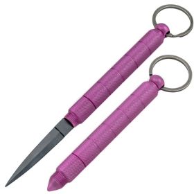 Kubotan Keychain Hidden Knife (Color: Purple)