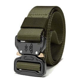 Men's Tactical Utility Belt with Quick-Release Buckle - XG-TB1 (Color: Army Green)