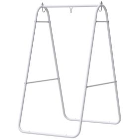 Hammock Chair Stand Only Heavy Duty Solid Steel A-Frame for Hanging Hammock, Egg Chair, Max Load 330 LBS, White (Colors: White-1030x390x90 mm)