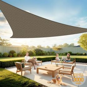 10'X10'X14'Mocha HDPE Sunshade Sail (Colors: Defaulttitle)