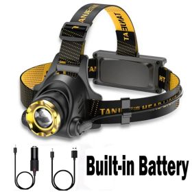 12000000lm LED Headlamp USB Rechargeable Headlight Head Torch Lamp Flashlight (Colors: 1pc)