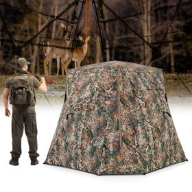 360 Degrees One Way See Through Ground Hunting Blind For Deer And Turkey Hunting (Colors: Camouflage)