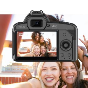 Digital Camera 3 Inch IPS Screen 4K 64MP 16x Digital Zoom Night Vision Wireless Dual Cameras Camcorder With Memory Card 32G (Colors: Default)