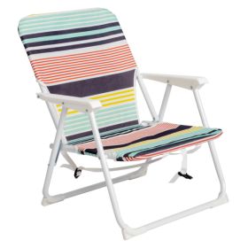 56x60x63cm Oxford Cloth White Iron Frame Beach Chair Color Small Size (Colors: 81769047)