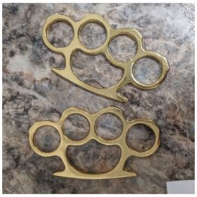 2pcs Titanium Steel Brass Brass Knuckles Multifunctional,self-defense Weapon,self-protection Knuckles (Colors: 1pcs)