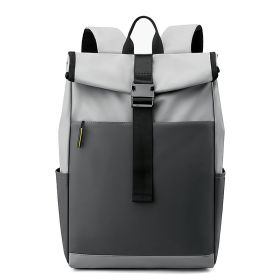 Casual Fashion Backpack For Men Women New Laptop Backpack Oxford Cloth Waterproof Short Distance Travel Backpack Men Black (Colors: Gray Color Matching)